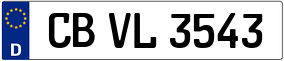 Truck License Plate